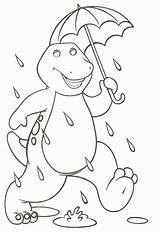 Barney Coloring Pages Printable Kids sketch template
