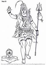 Shiva Mahadev Hinduism sketch template