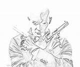 Hitman Agent Weapon Coloring Pages Absolution Surfing Getcolorings sketch template