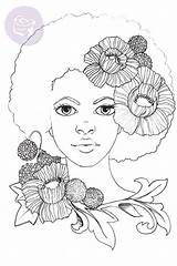 Coloring Stamps Pages Bloom Digital African Dougherty Dolls Prima Collection Digi Jamie Book Introducing Cards Women Read Drawing Girl American sketch template
