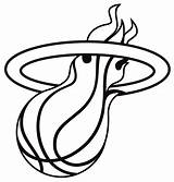 Miami Heat Coloring Pages Popular sketch template