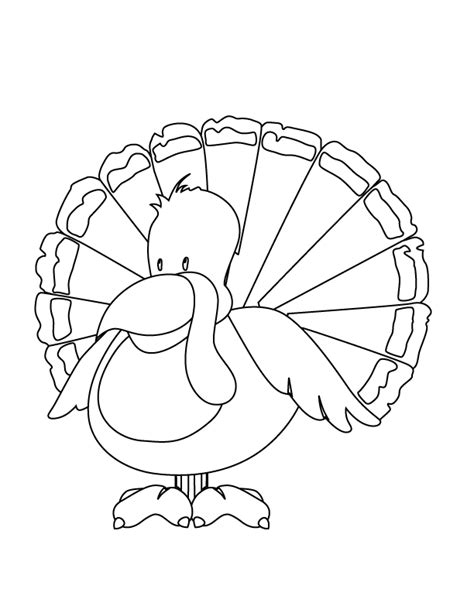 thanksgiving turkey  printable coloring pages