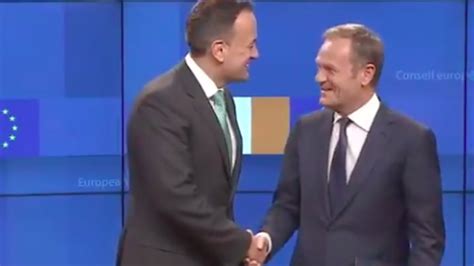 irish prime minister s microphone catches him giving