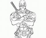 Coloring4free Deadpool Spiderman sketch template
