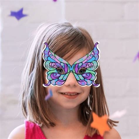 fairy mask template archives happy paper time