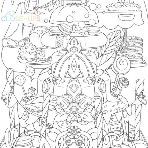 cake coloring page spring adult coloring page dessert etsy