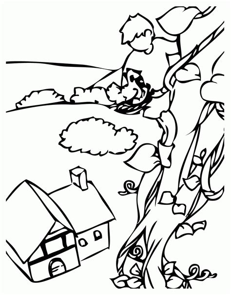 jack   beanstalk coloring pages coloring home