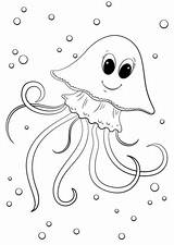 Jellyfish Medusa Colorir Meduse Supercoloring Linda Medusas Pesce Animales Desenhos sketch template