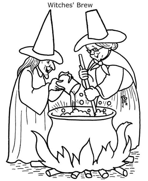 witch cooking brew coloring pages  place  color