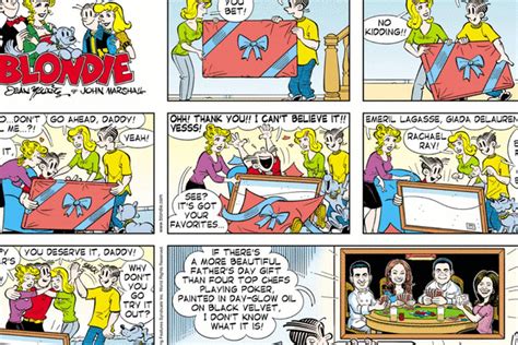 Here S A Totally Bizarre Celebrity Chef Edition Of The Blondie Comic