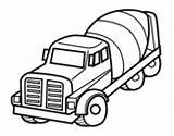 Concrete Mixer Coloring Truck Trucks Coloringcrew Pages sketch template