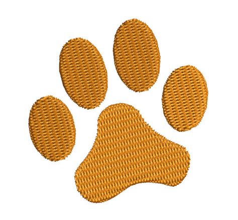 tiger paw embroidery design machine embroidery tiger paw etsy