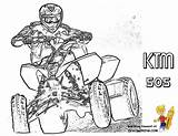 Atv Coloring Pages Racing Ktm sketch template