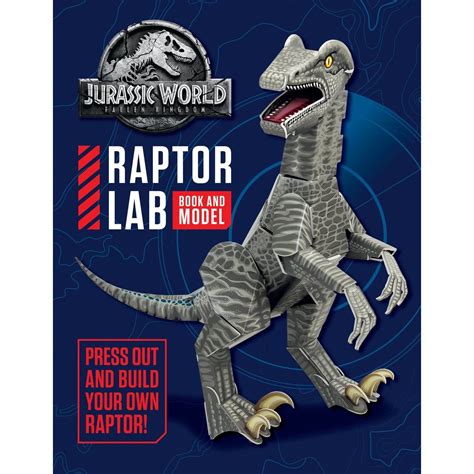 Jurassic World Fallen Kingdom Raptor Lab Book And Model Big W
