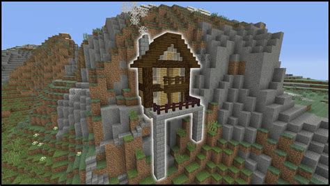 minecraft tutorial     cliff house biome house minecraft cliff house minecraft