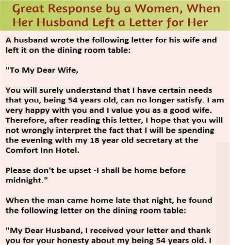 Letter By A Husband For His Wife Wife Humor Wife