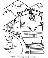 Coloring Pages Trains Kids Train Printable Color sketch template