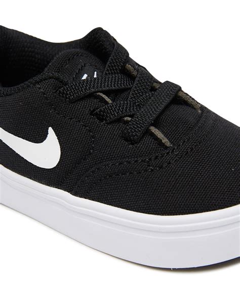 nike boys sb check canvas shoe toddler black white surfstitch