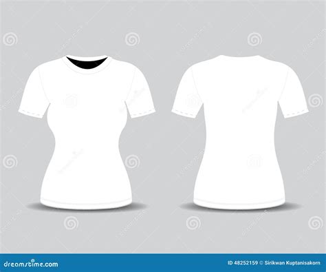 blank  shirt template front   views stock illustration