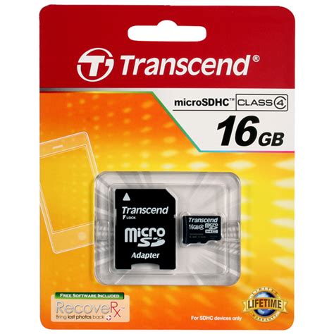 Transcend Micro Sd Memory Card Assorted 16gb Office