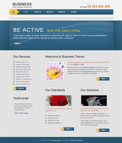business template html template  tooplate