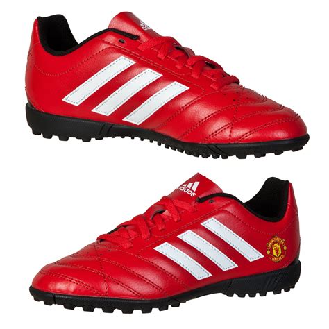 adidas kids manchester united astroturf trainers football boots footwear red ebay