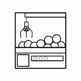 Claw Machine Vector sketch template