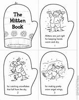 Mitten Activities Book Winter Mini Printables Preschool Week Kindergarten Scholastic Books Brett Jan Mittens Craft Reading Classroom Kids Coloring Grade sketch template