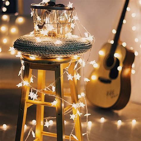 fairy led string lights  indoor ft led star twinkle lights warm light outdoor patio