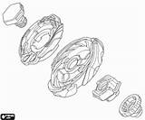 Beyblade Coloring Metal Fusion Pages Burst Oncoloring Sheets Printable Hagane Ginka sketch template