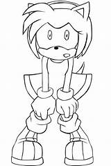 Sonic Amy Coloring Pages Rose Clipart Color Line Colori Getcolorings Printable Library Popular Getdrawings Clip sketch template
