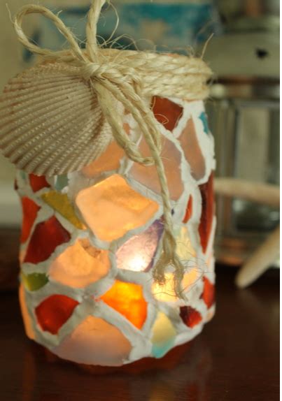Sea Glass Diy Mason Jar Idea