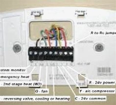 thermostat wiring diagram rth