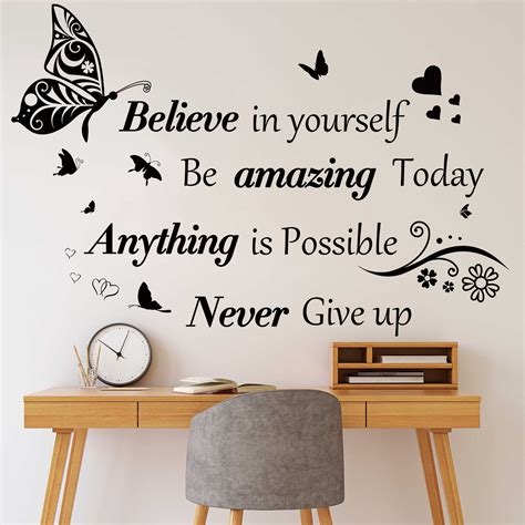 inspirational quotes wall decals large removable motivational