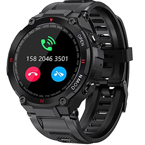 Military Smart Watch For Men Outdoor Waterproof Tactical Smartwatch