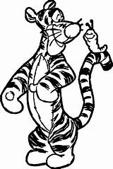 Coloring Tigger Greasy Wecoloringpage sketch template