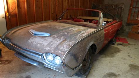 unfinished project  ford thunderbird convertible