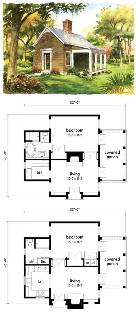 images  small house plans  pinterest  bedroom cabin  small houses