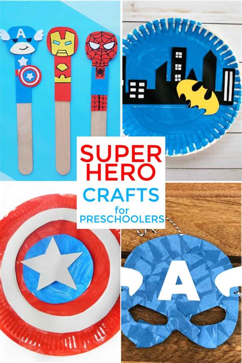 superhero crafts  preschoolers