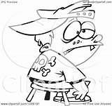 Time Punished Being Boy Clip Outline Illustration Cartoon Royalty Toonaday Rf Clipart Regarding Notes sketch template