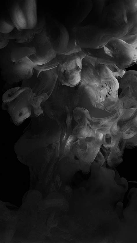 smoke dark bw abstract fog art illust iphone   wallpaper iphone wallpaper smoke
