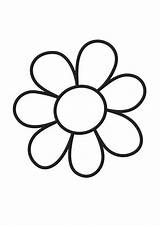 Flower Coloring Large sketch template