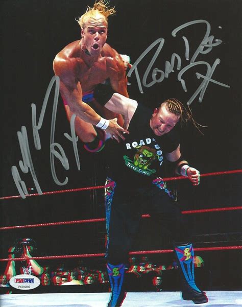 age outlaws dx billy gunn road dogg signed wwe  photo psadna