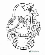 Easter Coloring Basket Pages Printable Colouring Color Raisingourkids sketch template