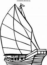 Kapal Vela Barcos Laut Mewarnai Barca Barche Coloring4free Preschoolers Tk Paud sketch template
