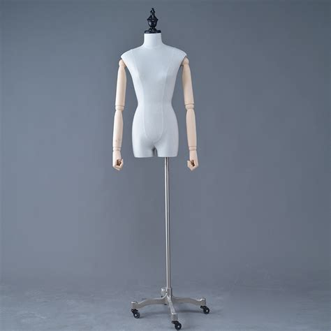 Customized Half Body Fiberglass Mannequin Fabric Upper Body Female