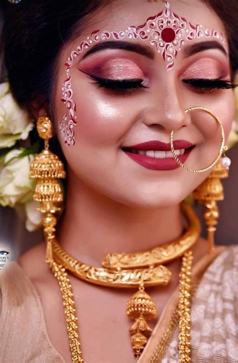 pin by puja on bengali bride in 2020 bengali bridal makeup bridal