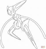 Deoxys Pokemon Coloring Pages Form Speed Printable Color Supercoloring Generation Colouring Template Print Choose Board sketch template