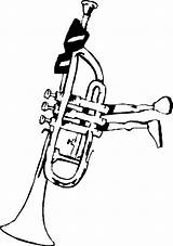 Trumpet Kolorowanki Druku sketch template