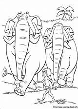 Jungle Book Coloring Pages Disney Party sketch template
